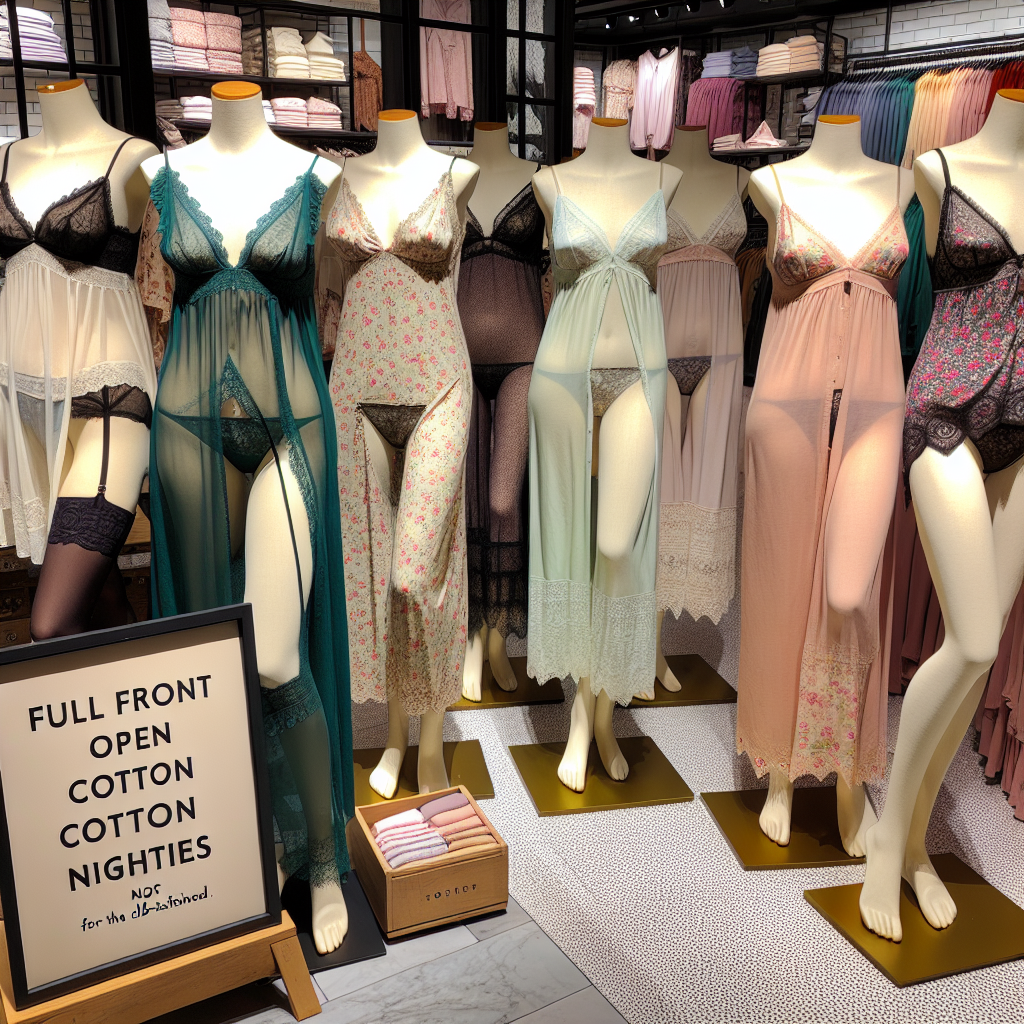 Full Front Open Cotton Nighties Are Not For The Old-fashioned