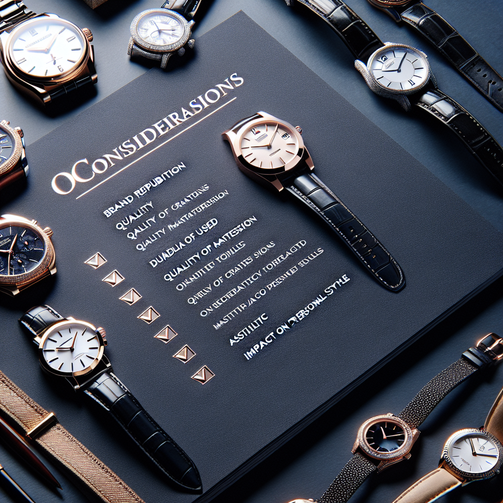 Luxury Watches At A Glance: What Is Important To Consider Before Buying